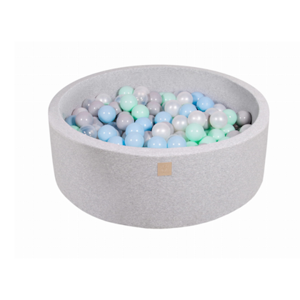 Meow, light grey ball pit with 200 optional balls