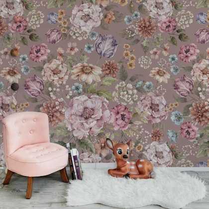 Dekornik, Wallpaper Bouquet of flowers- lilac