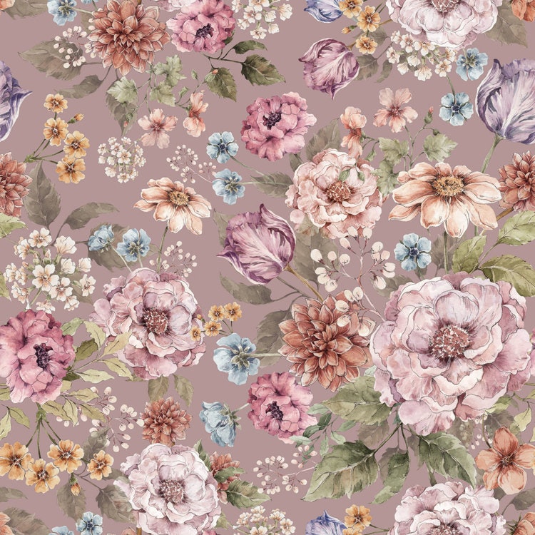 Dekornik, Wallpaper Bouquet of flowers- lilac 