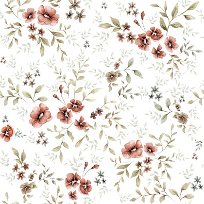 Dekornik, wallpaper french folk white