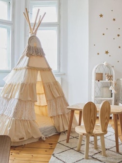 Moi Mili, tipi tent with flounce Shabby Chick