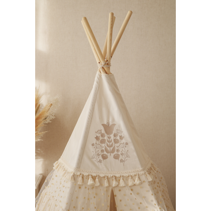 Moi Mili, tipi tent with flounce BOHO