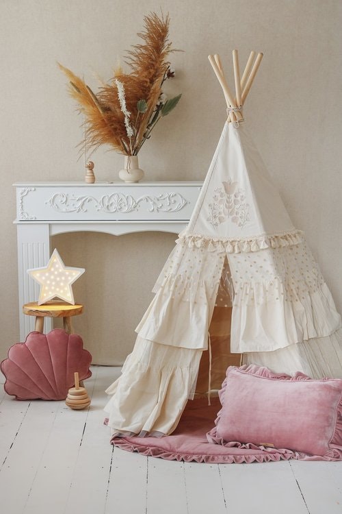 Moi Mili, tipi tent with flounce BOHO
