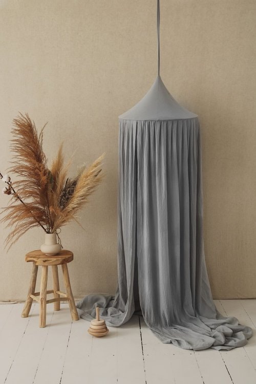 Moi Mili, Bed Canopy  - Pigeon Grey