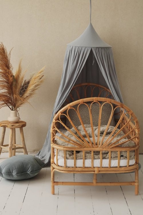 Moi Mili, Bed Canopy  - Pigeon Grey