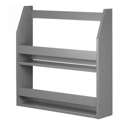 Grey bookcase for the children's room