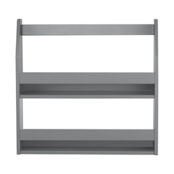 Grey bookcase for the children's room