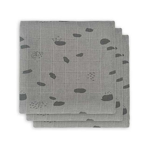 Jollein, snuttefilt spot storm grey, 3-pack
