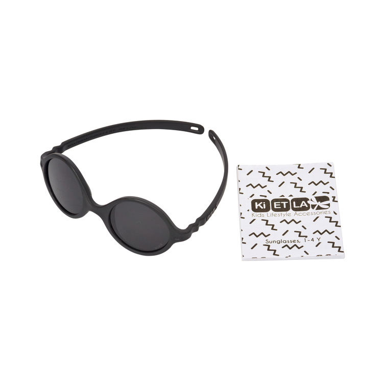 Kietla, sunglasses for children 0-1 years, Diabola, Black 