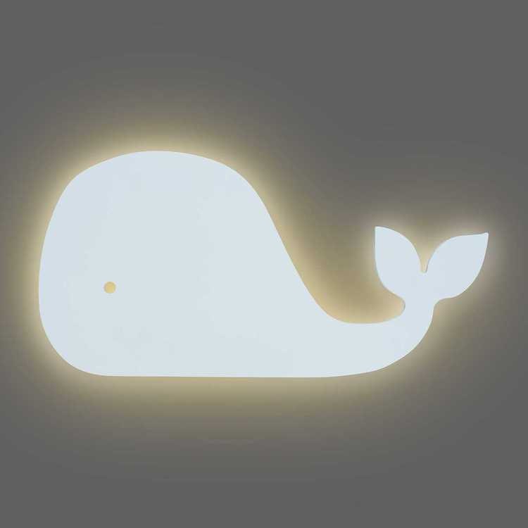 Jollein, night lamp whale grey - Babylove.se