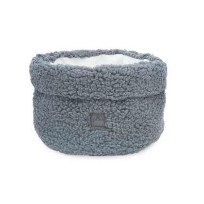 Jollein, storage basket teddy soft grey