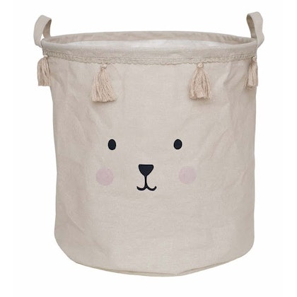 JaBaDaBaDo storage basket teddy with tassels