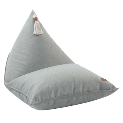 Fayne, grey/green beanbag with tassel