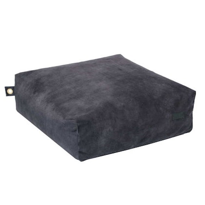Fayne, seat pouf premium square velvet, graphite