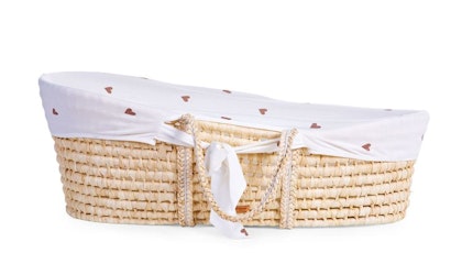 Childhome, Moses basket with mattress and cover- HEARTS