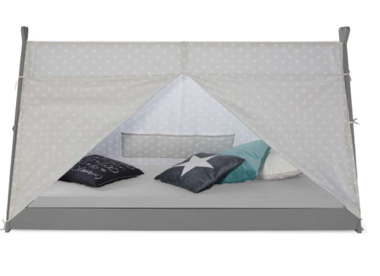 Grey house bed tipi with curtain 90x200 Grey house bed tipi with curtain 90x200