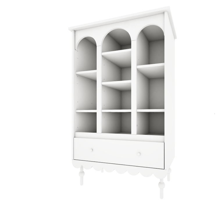 Wood Luck, Cupboard/Cabinet/Bookshelf Babushka White Wood Luck, Cupboard/Cabinet/Bookshelf Babushka White