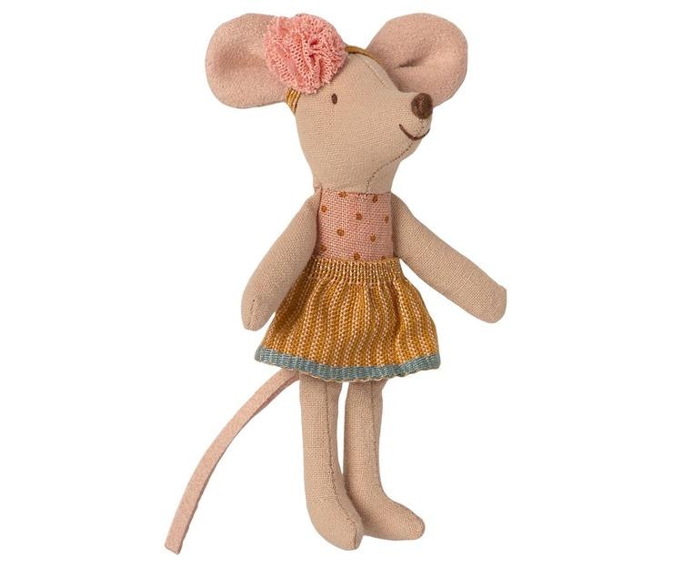 Maileg, little sister mouse in ash 