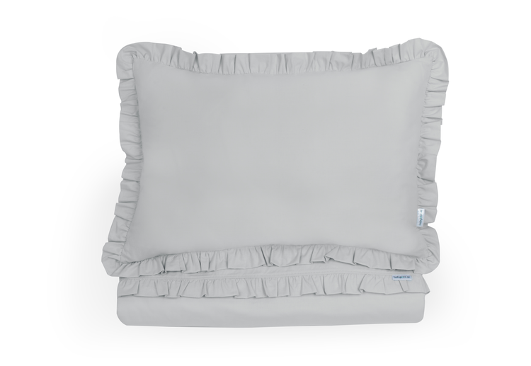 Babylove, Grey duvet cover set for cot and junior bed 