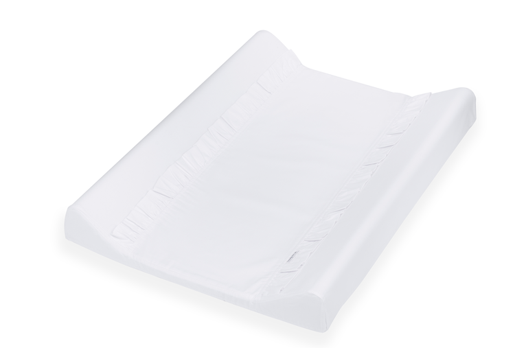 Babylove, changing mat with flounce, white 