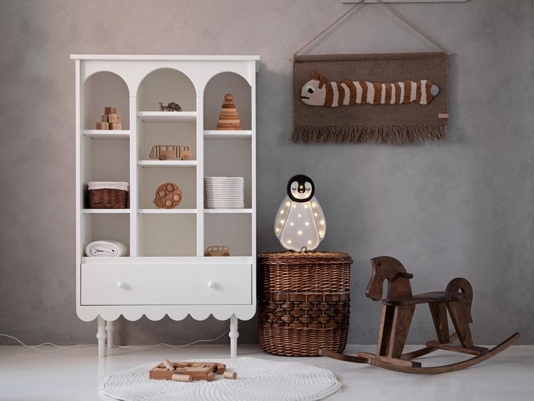 Wood Luck, Cupboard/Cabinet/Bookshelf Babushka White Wood Luck, Cupboard/Cabinet/Bookshelf Babushka White