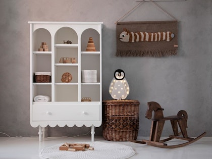 Wood Luck, Cupboard/Cloakroom/Bookshelf Babushka White