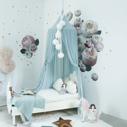 Spinkie Baby, Bed canopy Sheer, Minty Blue