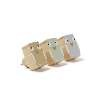 Kids Concept, 3-pack hooks owl