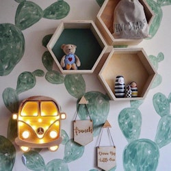 Little Lights, Night light for children's room, Wooden bus