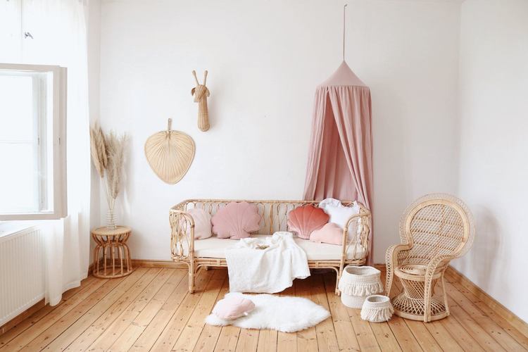 Moi Mili,  Bed Canopy - Baby Pink 