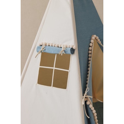 Moi Mili, jeans tipi tent with pompom