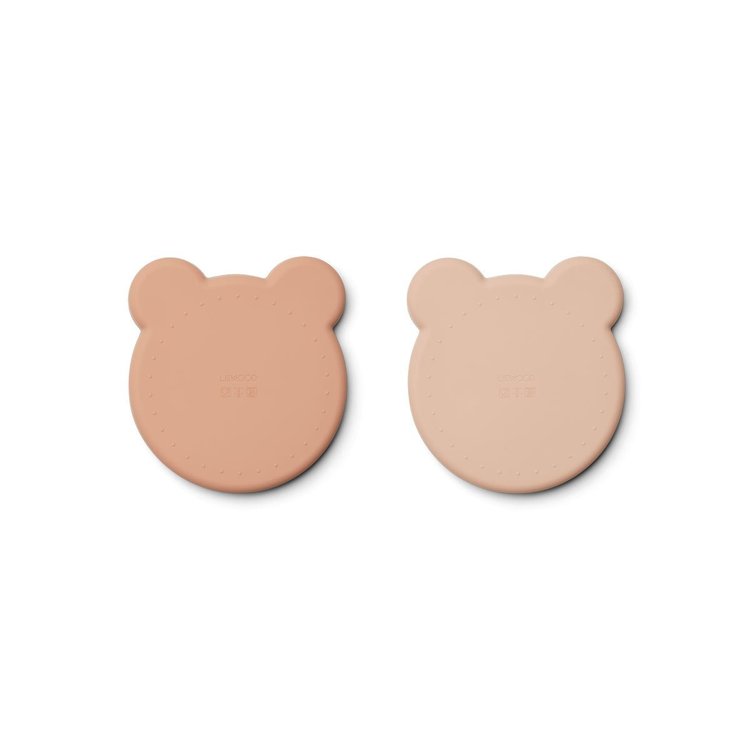 Liewood, Marty silicone plate 2-pack, Mr bear rose mix 