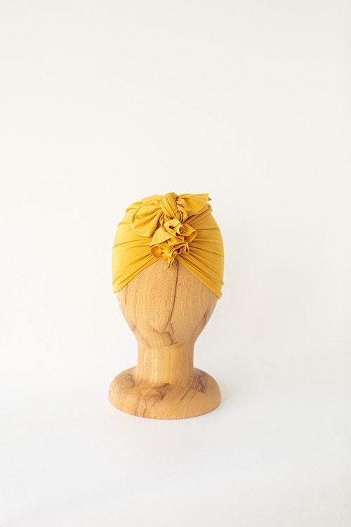 Looks by Lux turban / hat, Bamboo Light mustard 