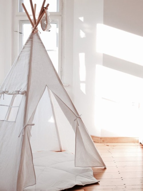 Moi Mili, tipi tent in linen white