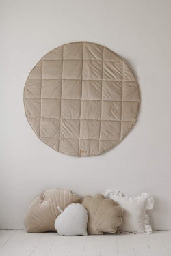 Moi Mili, lekmatta i sammet, soft beige