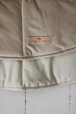 Moi Mili, lekmatta i sammet, soft beige