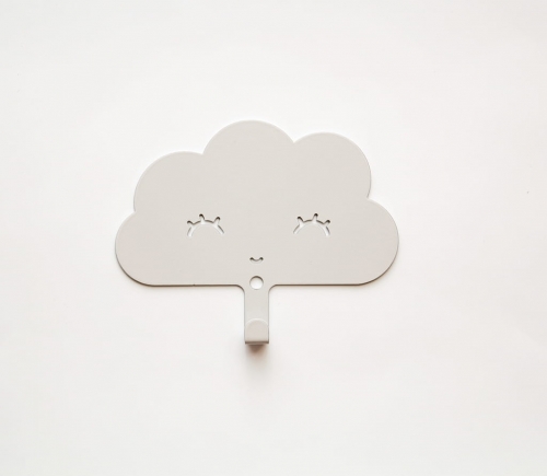 Cloud wall hanging in metal for the children's room 