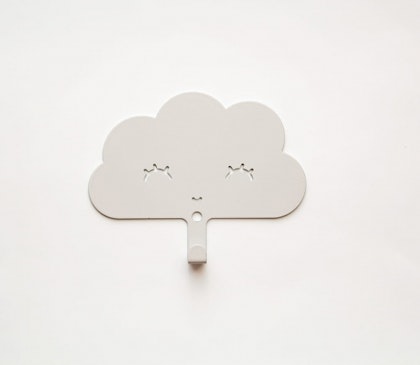 Cloud wall hanging in metal for the children's room