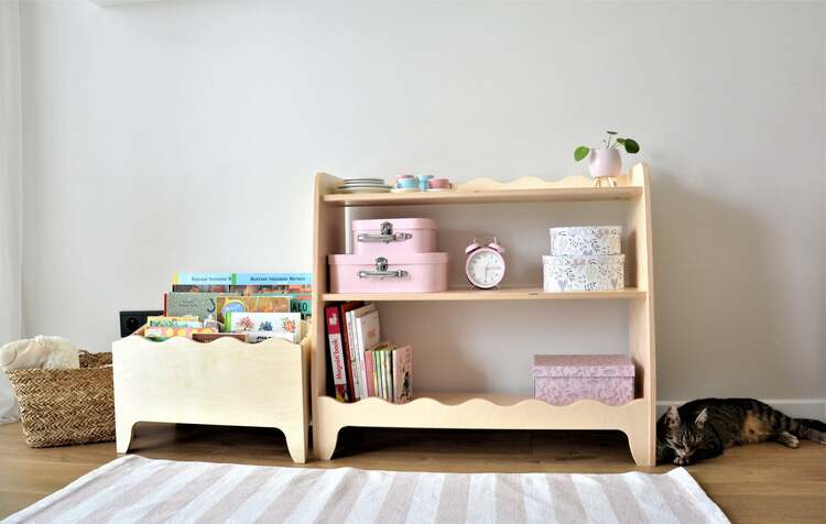 Bookcase for the children's room, nature 