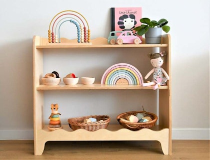 Bookcase for the children's room, nature