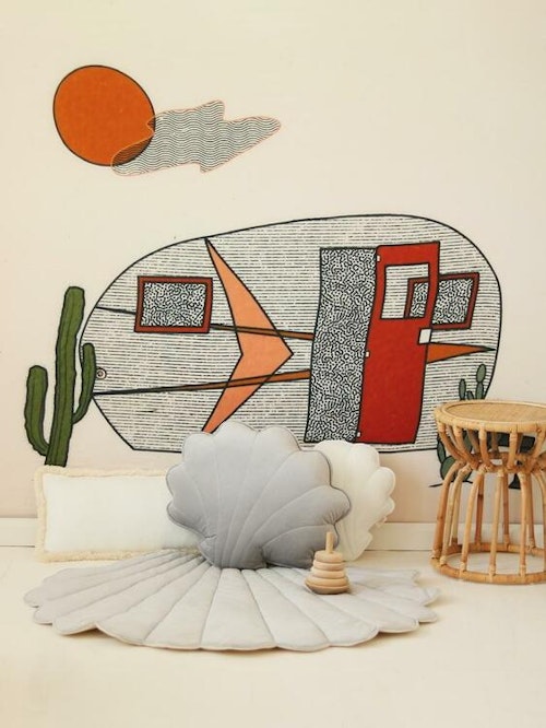 Moi Mili, pillow snail dove grey