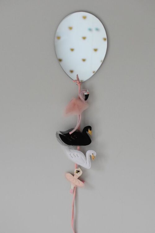 Spegel mini ballong till barnrummet 