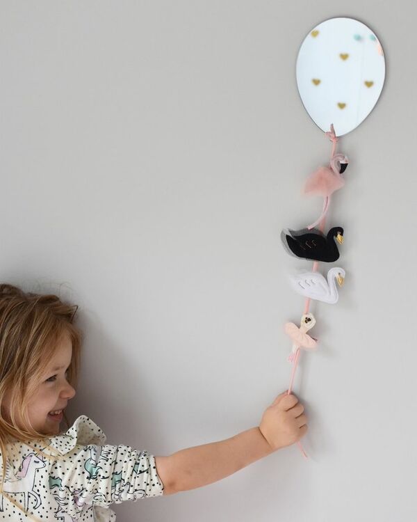 Spegel mini ballong till barnrummet 
