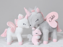 Stuffed unicorn with name