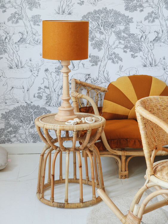 Lamps&Company, Table lamp for the children's room, mustard linen 
