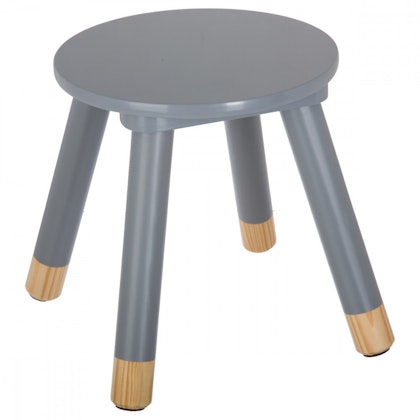 Wooden stool grey