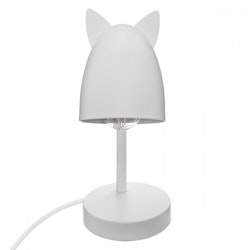 Bordslampa med öron till barnrummet, vit