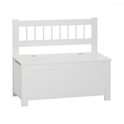Storage bench white