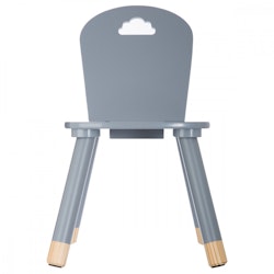 Grey wooden chair for the children's room