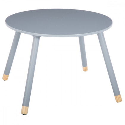Grey wooden table for the children's room